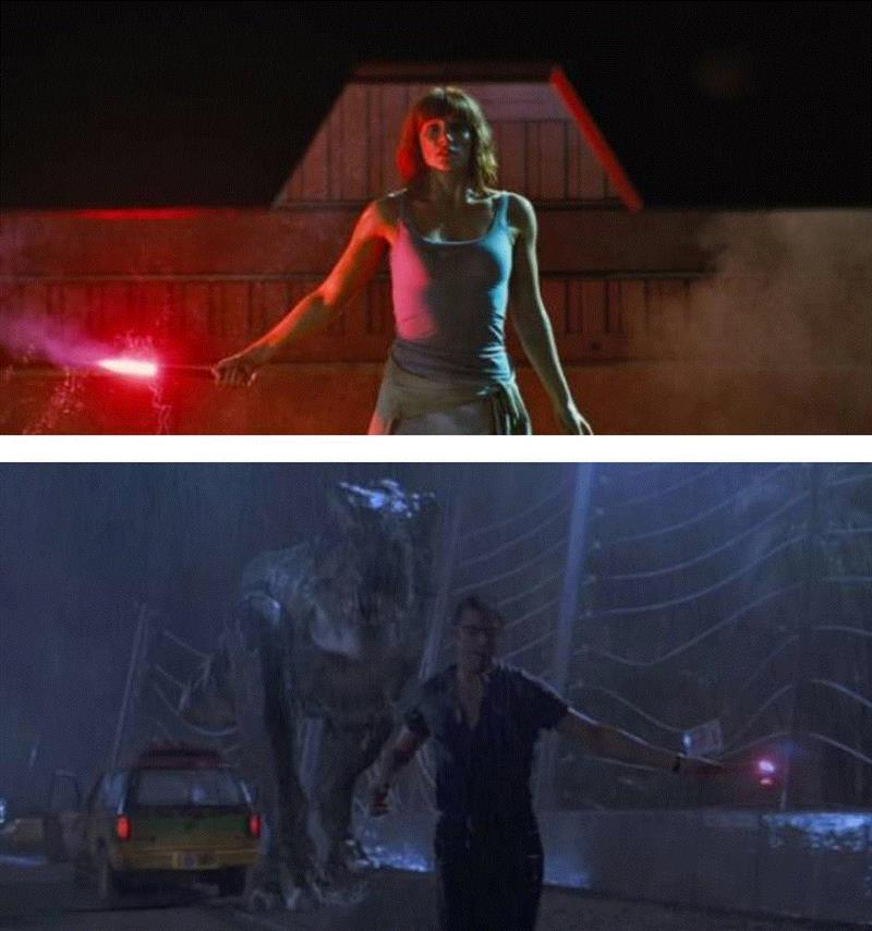 很多人执着于比较《侏罗纪世界》和《侏罗纪公园》哪部更好，我认为完全没有必要。《侏罗纪公园1》是无数人