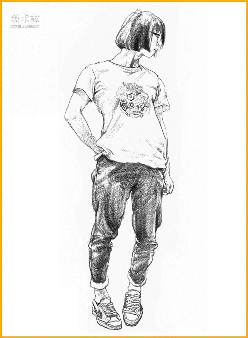 初学速写，如何让画面富有生动性？,速写,人物,模特,头部,动作,素描,画法,罐子,石膏,本文