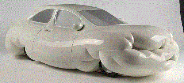 Erwin Wurm，Fat Car,Why so serious? 吞下世界的艺术家——欧文·沃姆,欧文·沃姆,公共艺术,雕塑