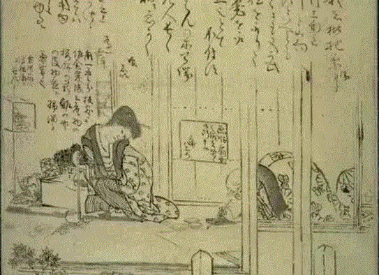 艺术 ▎被离婚、逛妓院，浮世绘大师葛饰北斋的女儿才是真的猛！,葛饰北斋,浮世绘,女儿,妓院,葛饰,父亲,丈夫,美人,绘画,北斋