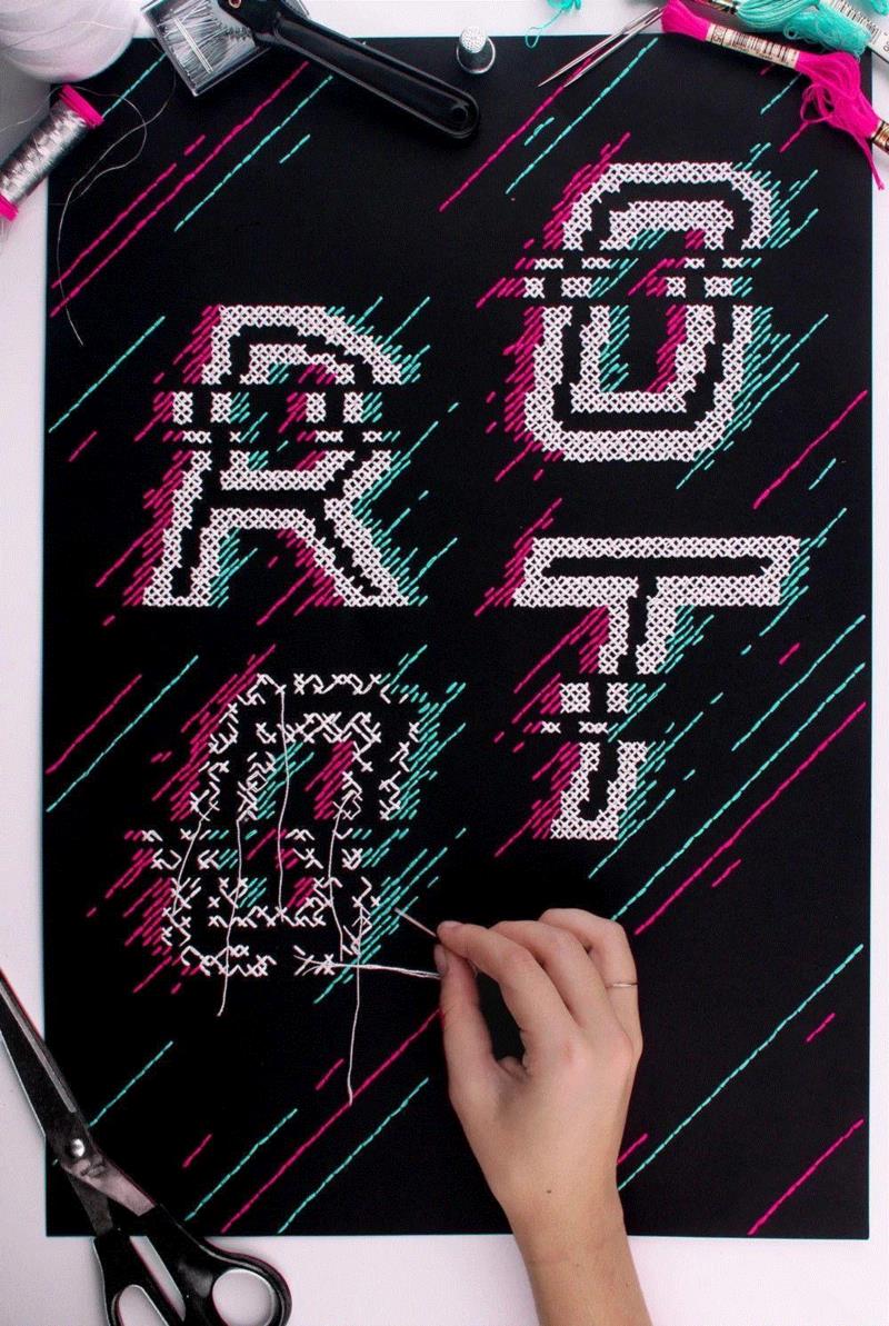 创意丨不要把十字绣当做刺绣,刺绣,十字绣,上方,右上,葡萄牙,设计师,Ana,纺织,多种形式,封面