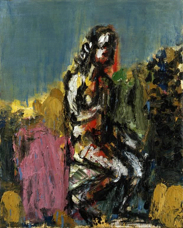 《仿马累斯——粉色的岩石》布面油画 2002,德国新表现主义介绍,新表现主义,政治,绘画,彭克,表现主义,波尔克,马库斯,吕佩尔兹,西德,战后