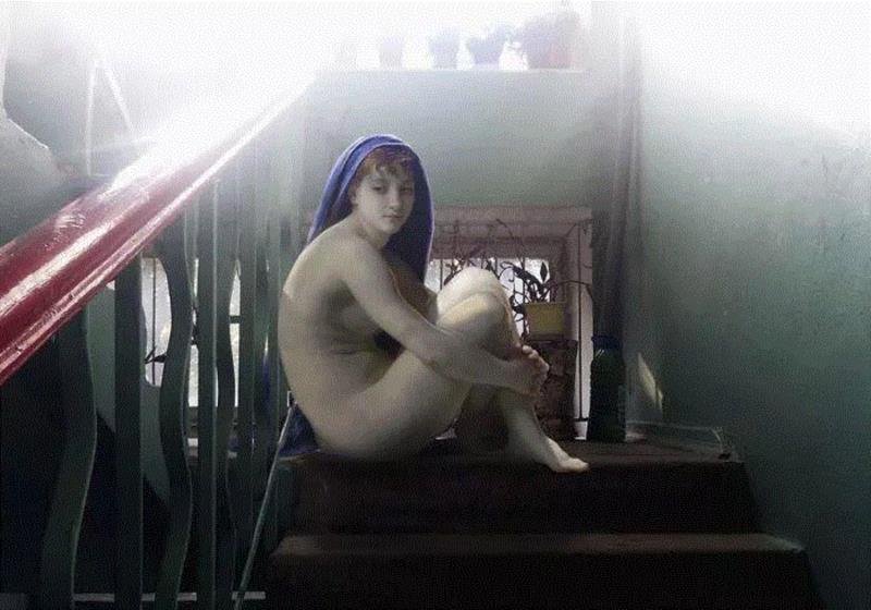 创意丨当古典油画里的人物穿越到现代,人物,油画,天使,上方,右上,美学观,差别,情景剧,乌克兰,Alexey