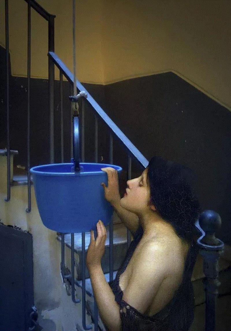 创意丨当古典油画里的人物穿越到现代,人物,油画,天使,上方,右上,美学观,差别,情景剧,乌克兰,Alexey
