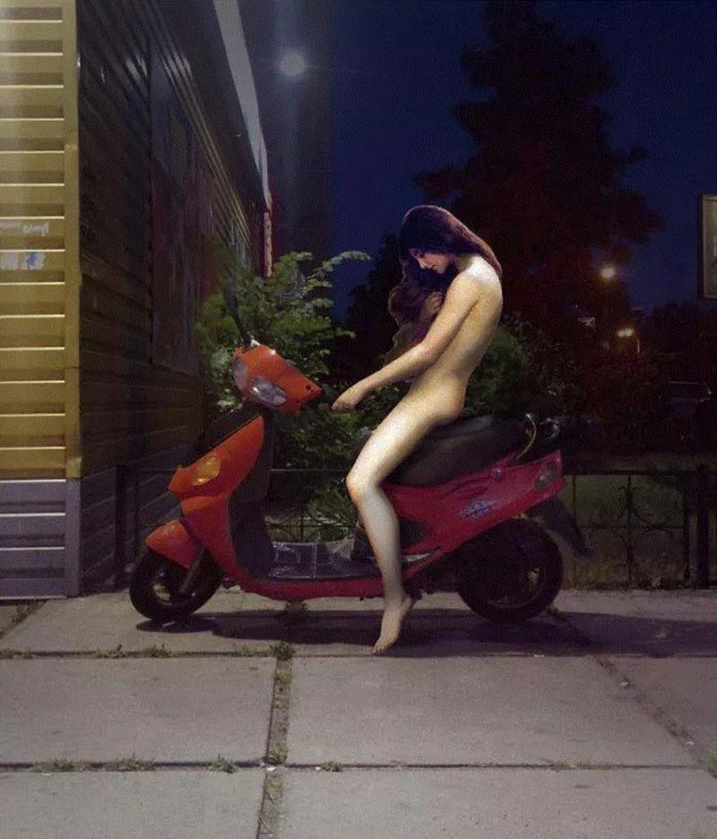 创意丨当古典油画里的人物穿越到现代,人物,油画,天使,上方,右上,美学观,差别,情景剧,乌克兰,Alexey