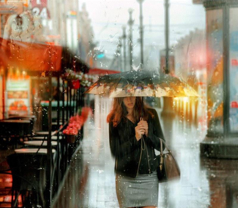 摄影师用镜头描绘出油画般的城市雨景,雨景,摄影师,油画,雨中,Eduard,Gordeev,行人,街道,雨天,灯光