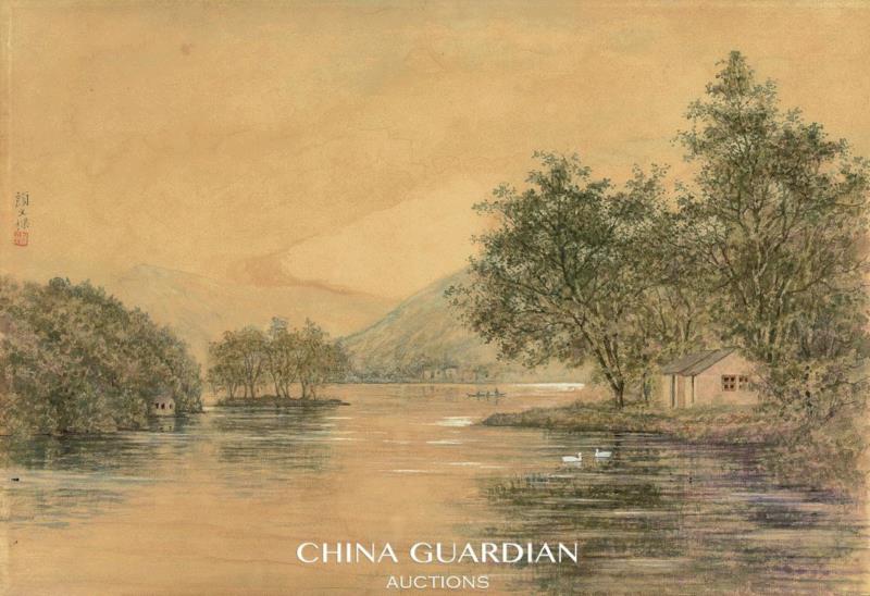 【嘉德春拍】现代艺术专题：颜文樑,颜文樑,嘉德,油画,水彩,光影,印象派,湖光山色,绘画,徐悲鸿,苏州美术专科学校