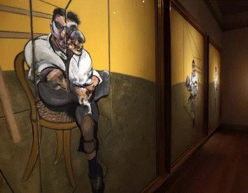 展览中的《人体习作》,米兰 · 昆德拉 | 培根的恐惧与肉欲！,培根,米兰,昆德拉,肉欲,弗朗西斯,贝克特,肖像,毕加索,女孩,人体