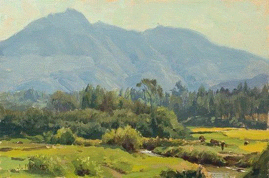 Jade-Mountain-8x12,绘画丨美国画家笔下的中国风景油画,绘画,油画,Osborne,上方,右上,广东,开平,Paquet,纽约视觉艺术学院,后师