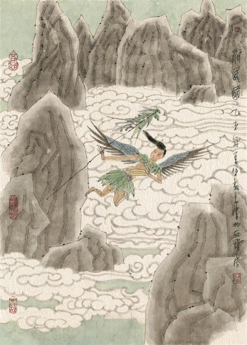 朱新昌山海经图绘艺术大展亮相闵行群众艺术馆,朱新昌,山海经图,闵行群众艺术馆,山海经,闵行区群众艺术馆,上海八号桥文化产业投资有限公司,闵行区,奇兽篇,地点,莘松路350号
