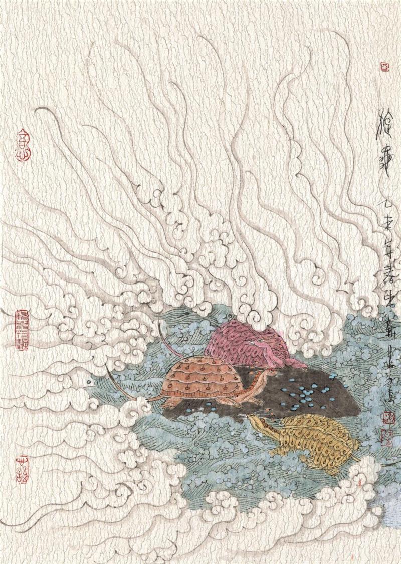 朱新昌山海经图绘艺术大展亮相闵行群众艺术馆,朱新昌,山海经图,闵行群众艺术馆,山海经,闵行区群众艺术馆,上海八号桥文化产业投资有限公司,闵行区,奇兽篇,地点,莘松路350号