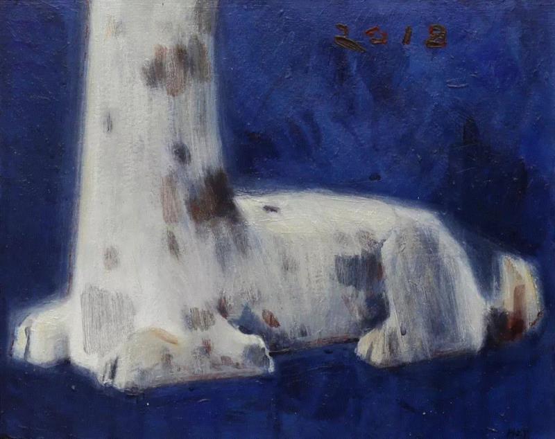 【艺术家】黄周妥：半生熟的绘画,黄周妥,绘画,半生,丙烯,色块,花篮,板面,什么样,景观,静物