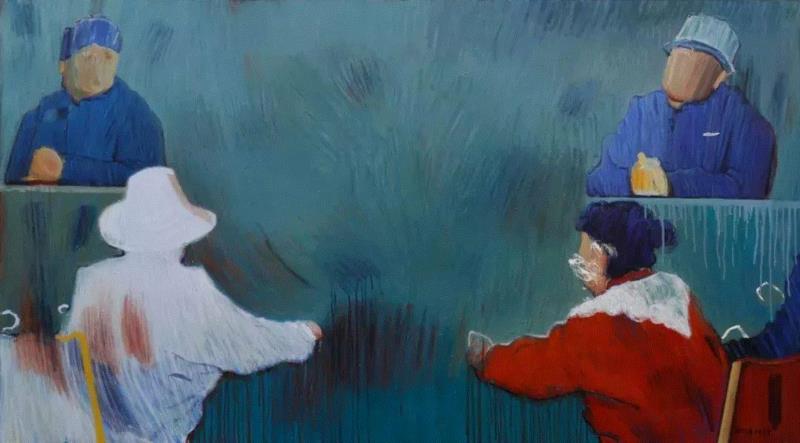 【艺术家】黄周妥：半生熟的绘画,黄周妥,绘画,半生,丙烯,色块,花篮,板面,什么样,景观,静物