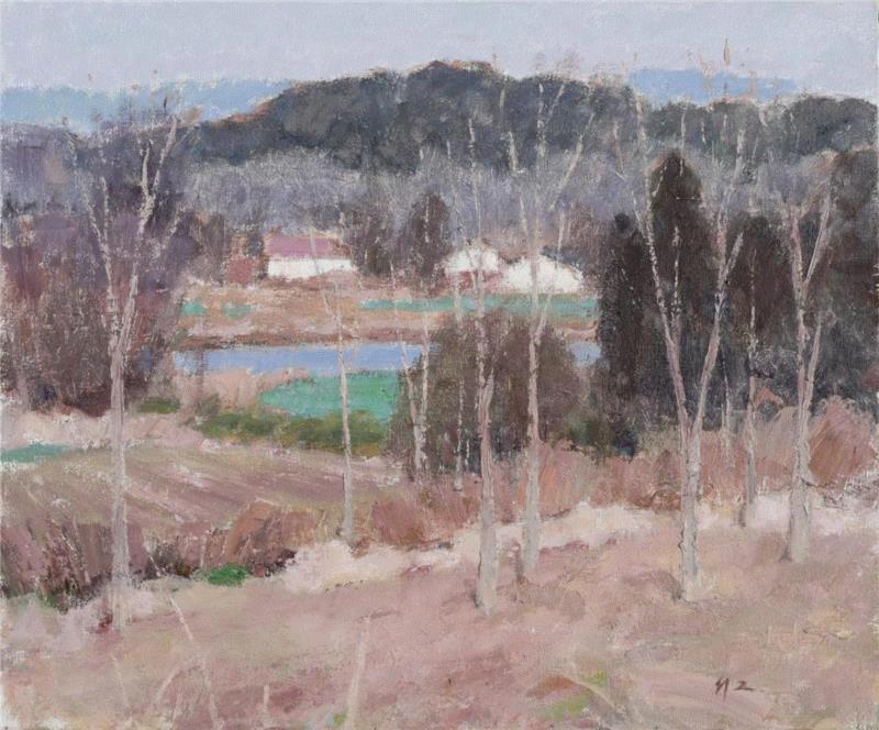  《初冬的阳光》 60.5×72.5cm 布面油画 2015,【即将展出】色彩的品格——沈行工油画艺术展,油画,沈行工,品格,艺术展,静物,凤凰艺都美术馆,精神性,南京艺术学院,教授,色彩世界