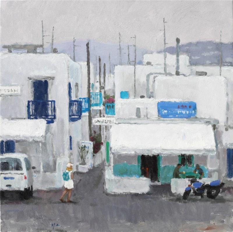  《地中海的明珠——希腊风景组画之四》 76×76cm 布面油画&nb