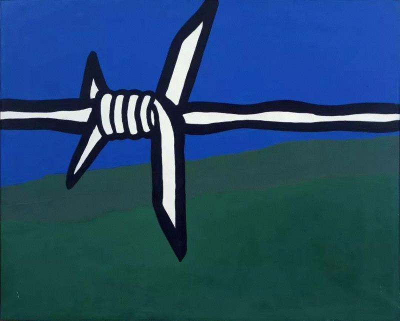 《Gampelaere omgeving》，1967 ,慕尼黑现代艺术陈列馆 | 拉乌尔·德·凯泽巡回展：毕生之作,毕生,慕尼黑,现代艺术陈列馆,拉乌尔·德·凯泽,拉乌尔,著作权,权益,SABAM,油画,绘画