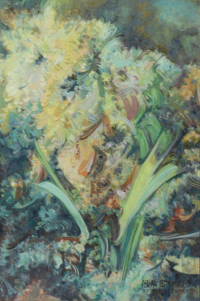 布面油彩  108x72cm   2019,十七张画——兀鹏辉个展,油彩,绘画,丛林,板面,宿命,书店,江苏省,南京市,石头城路69号,Unit