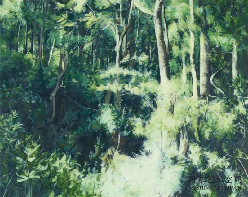 布面油彩  80x100cm   2018--19 ,十七张画——兀鹏辉个展,油彩,绘画,丛林,板面,宿命,书店,江苏省,南京市,石头城路69号,Unit