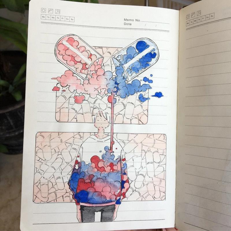 你有偷偷在课本上画过画吗？