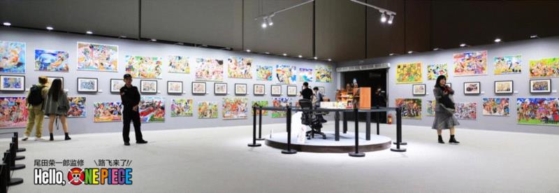 ▲彩绘展厅现场,