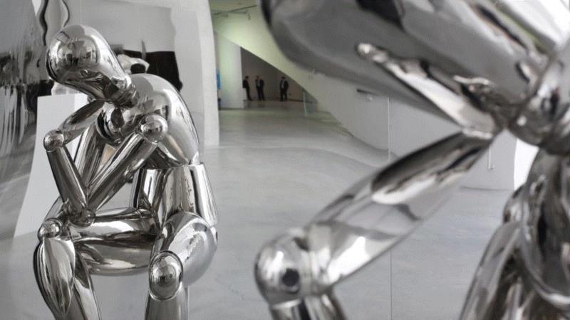 相遇此在 | 庞茂琨艺术展2009-2019:镜像系列,镜像,庞茂琨,艺术展,镜子,油画,不锈钢,纳西索斯,委拉斯贵兹,思想者,数码