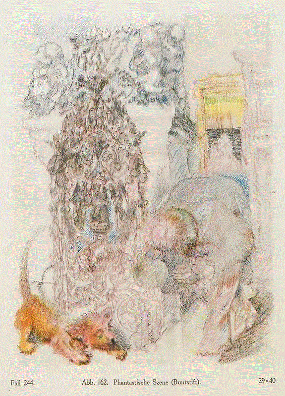 《奇幻场景》（蜡笔）,惊为天人：精神病患的伟大创作,惊为天人,病患,铅笔,普林茨霍恩,水彩,蜡笔,绘画,疯人院,精神病人,妄想症