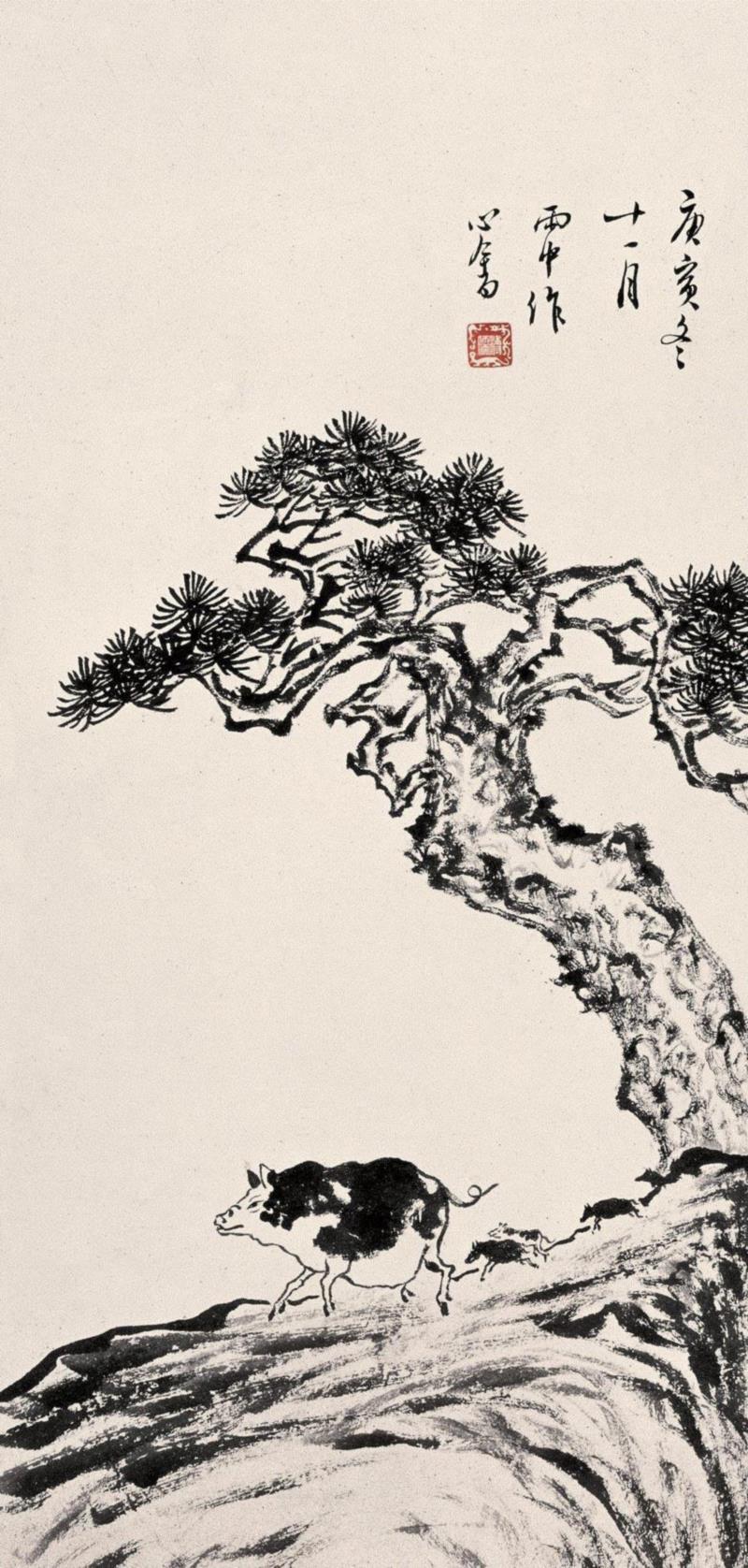 溥儒 苍松亥步,人物 ▎溥心畲，你太顽皮了！,溥心畲,人物,溥儒,济公,小鬼,进士,宝贝,螃蟹,兄弟,钟馗