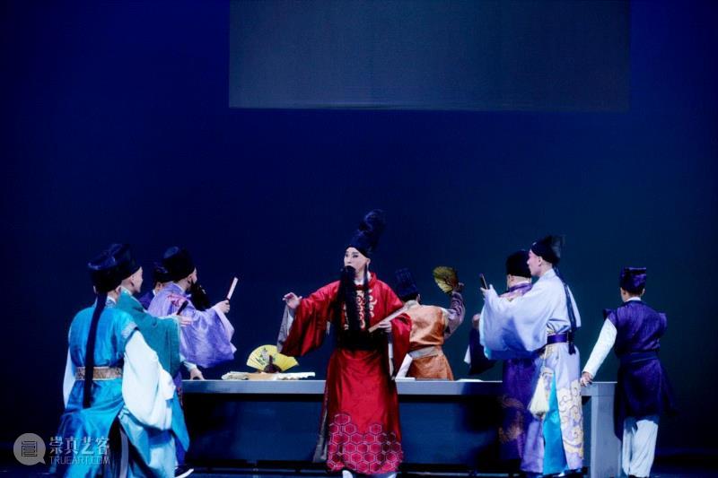 ▲国光剧团《十八罗汉图》赫飞鹏,诗意“京昆”上演复仇推理剧，古画传奇引人入胜,古画,京昆,十八罗汉,宇青,赫飞鹏,国光剧团,彩霞,真假,真迹,埃科