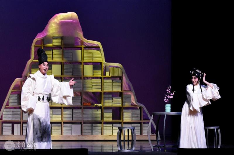 ▲国光剧团《十八罗汉图》赫飞鹏、嫣然,诗意“京昆”上演复仇推理剧，古画传奇引人入胜,古画,京昆,十八罗汉,宇青,赫飞鹏,国光剧团,彩霞,真假,真迹,埃科