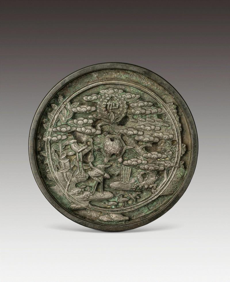 ▲ 龟钮蓬莱纹镜   17世纪后期至18世纪前期,新展|