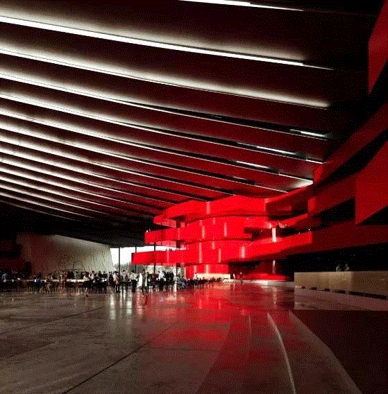 上海大歌剧院将成为世界级的文化建筑，她将访客和观众置于舞台和戏剧空间的中央。,资讯丨上海大歌剧院设计方案公布，超美！,上海大歌剧院,资讯,大歌剧院,舞台,建筑,屋面,Snohetta,景观,动态,市民