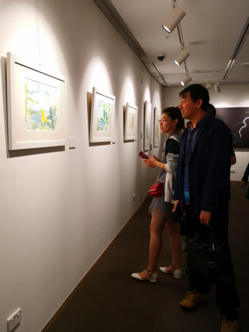 情感的诗意：颜鸿丨2019中国当代艺术月,颜鸿丨,颜鸿,纸本,水彩,Silent,默岛,绘画,Island,综合材料绘画双年展,洛杉矶