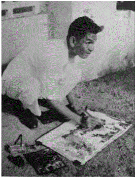 图片选自《古今名家人物画探讨》，香港，南粤出版社，1984。,PSA讲座 | 陈侗：陈福善 孤岛画人 4/21（周日）,陈福善,PSA,孤岛,陈侗,香港,上海当代艺术博物馆,绘画,会长,地点,丛书