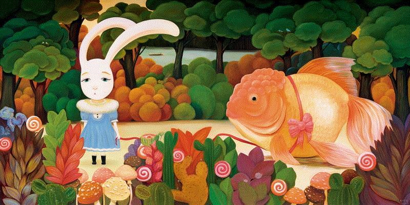 孙莹 森林里的秘密 2010 布面油画 100×100cm×2,今夜突然下起小雪 | 开幕现场,今夜,小雪,案例,油画,负责人,玉兰堂,伍劲,总裁,董事,孙莹