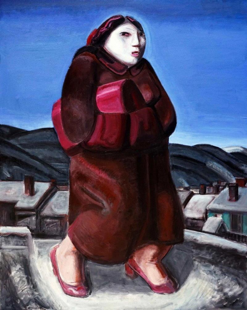 紫鹊 Zi Que,布面丙烯 acrylic on canvas ,200x160cm 2017-2