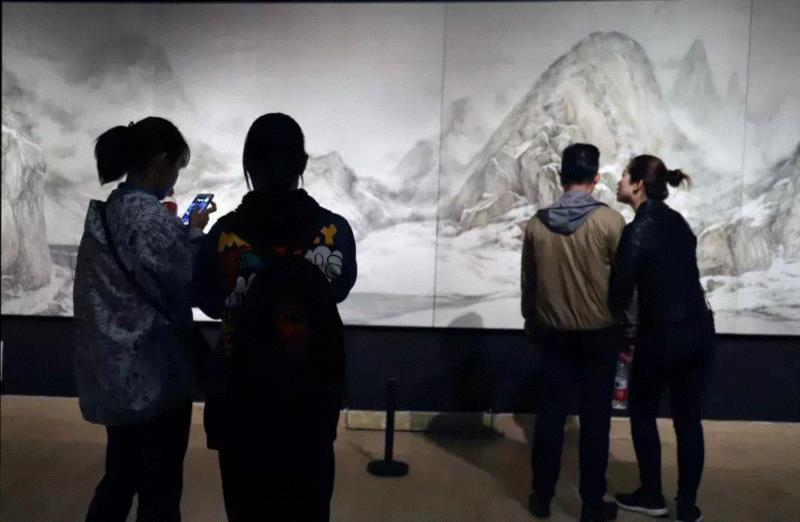 平行的世界——党震水墨作品展登陆中国美术馆,水墨,中国美术馆,党震,荒石,纸本,研讨会,开幕式,气韵,寒山,痕迹
