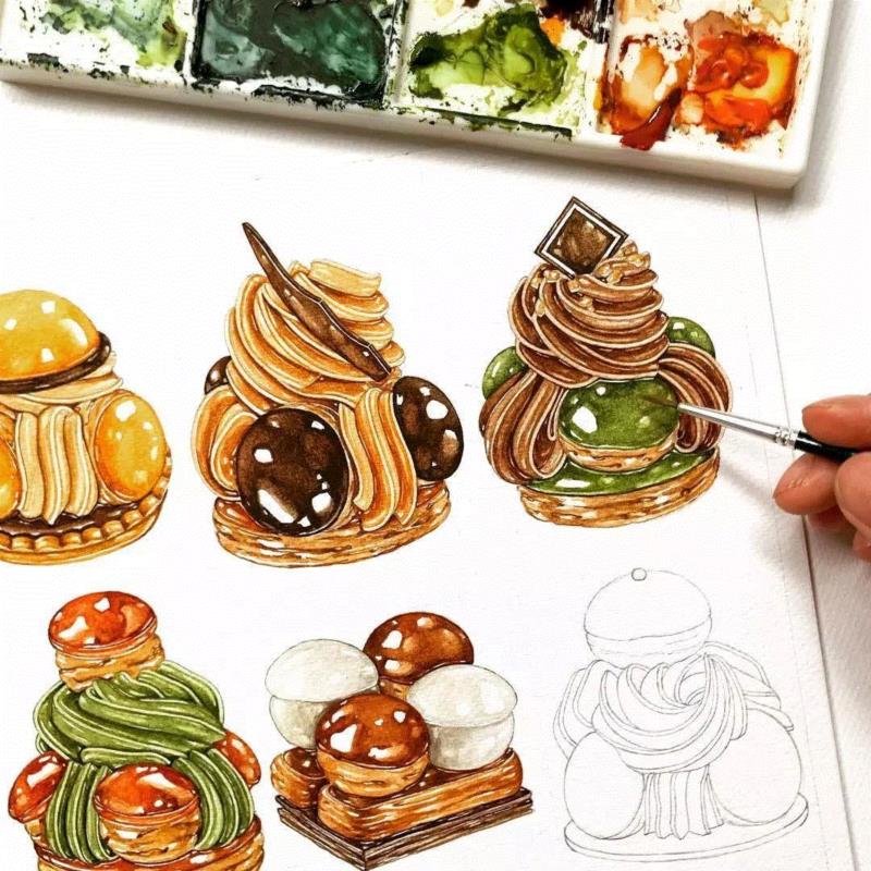 喜欢吃甜品的你，绝对不能错过的画手！,画手,甜品,END,INS,namwan