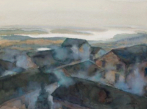 三垟湿地?四 水彩 56x76cm 2011,【现场】《瑞容沉春》-蔡瑞蓉绘画作品展已于4月12日在三尚当代艺术馆开幕,蔡瑞蓉,艺术馆,三尚,绘画,瑞容沉春,水彩,教授,副主任,中国美术学院,副主席