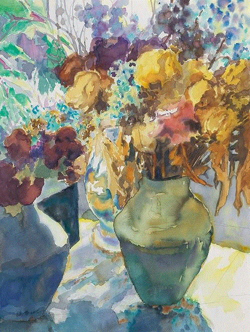 花系列?六 76×56cm 水彩2015,【现场】《瑞容沉春》-蔡瑞蓉绘画作品展已于4月12日在三尚当代艺术馆开幕,蔡瑞蓉,艺术馆,三尚,绘画,瑞容沉春,水彩,教授,副主任,中国美术学院,副主席
