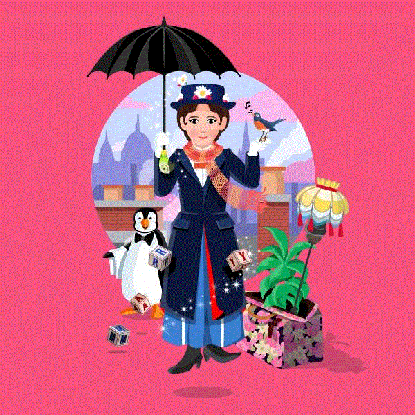 插画丨孩子们看老电影,插画,孩子们,电影,插图,画风,卫荣,英国,Magazine,上方,右上