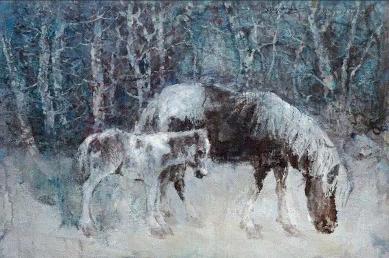 马  140cm×210cm  2011年,展讯 | 谢源璜美术作品展,谢源璜,展讯,油画,阅读者,湖北,冀少峰,美术史,激情,情怀,地点