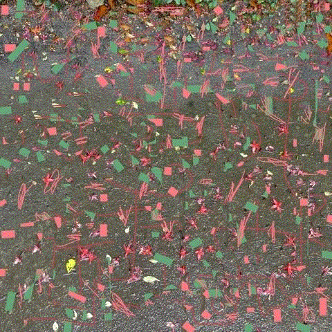 紫红干预5 Fushsia intervention5 | 540cm x 40