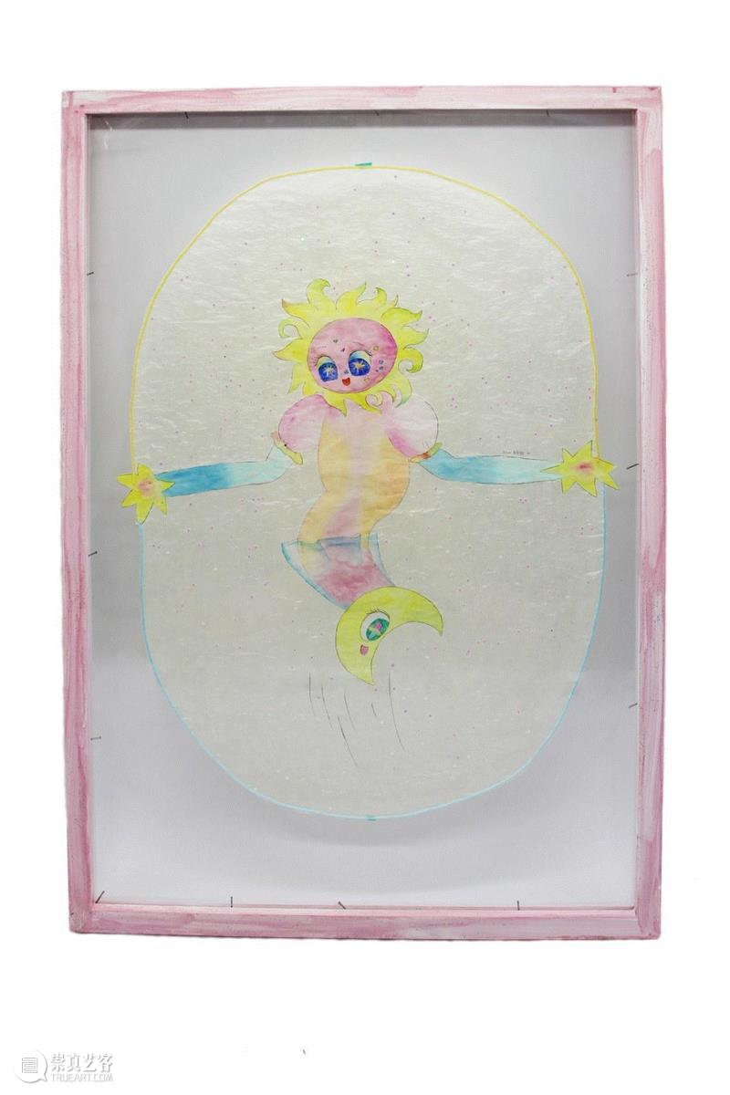   雁皮纸，水彩，毛线 | Goose vellum, watercolor, wool,【空间站】能尖日 | 占星workshop+视频+延展通知,通知,workshop,视频,空间站,水彩,纸本,皮纸,粘土,毛线,聚苯乙烯