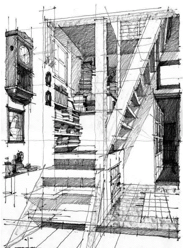 手绘丨百年经典建筑设计图,手绘,手绘稿,建筑,卫荣,跨度,上方,手绘家,右上,手绘图