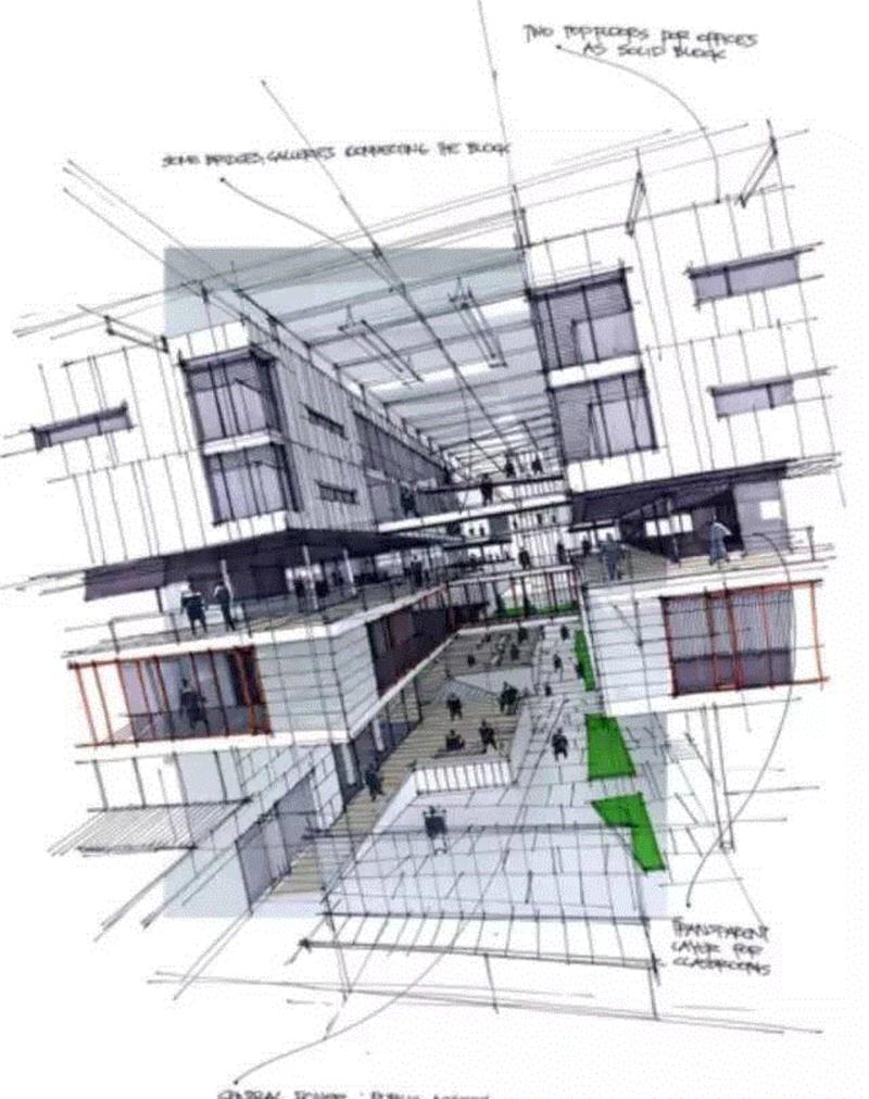 手绘丨百年经典建筑设计图,手绘,手绘稿,建筑,卫荣,跨度,上方,手绘家,右上,手绘图