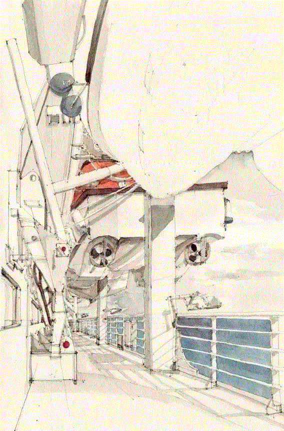 手绘丨百年经典建筑设计图,手绘,手绘稿,建筑,卫荣,跨度,上方,手绘家,右上,手绘图