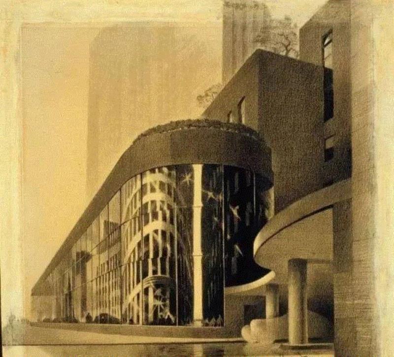 手绘丨百年经典建筑设计图,手绘,手绘稿,建筑,卫荣,跨度,上方,手绘家,右上,手绘图