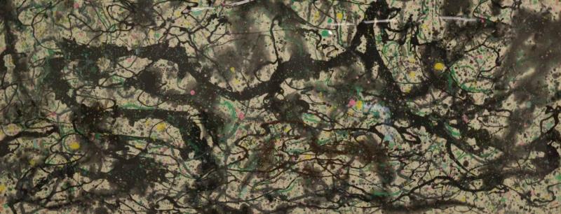 吴冠中《苏醒》166x390cm 彩墨 私人收藏 （估值1.5亿巨幅作品上海首展）,【展讯】“意象江南：庆祝新中国成立七十周年艺术大展”在刘海粟美术馆开幕,展讯,刘海粟美术馆,江南,意象,油画,教授,苏州美术馆,开幕式,鸿美术馆,江苏