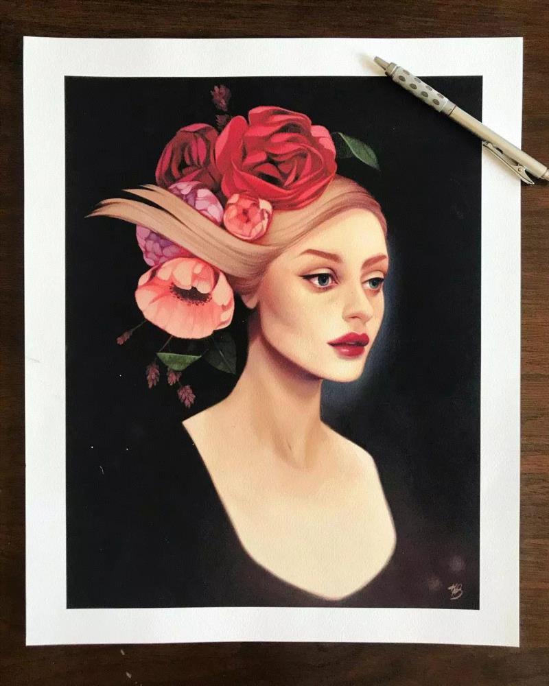 如此细腻的时尚插画，简直美到骨子里了~