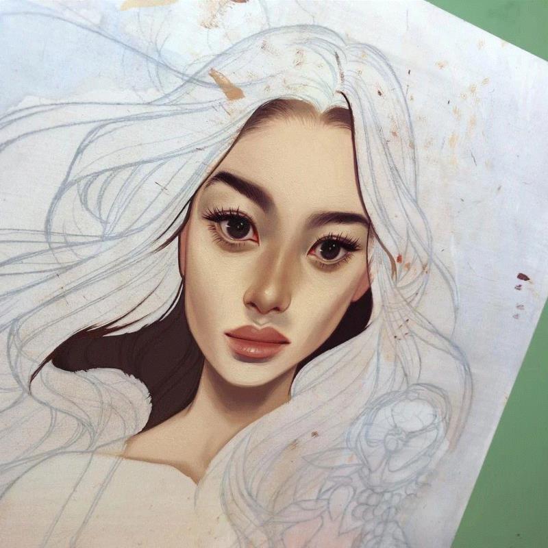 如此细腻的时尚插画，简直美到骨子里了~